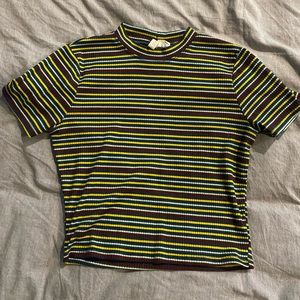 Cute cropped short sleeve with a high neck